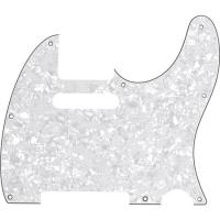 Fender Pickguard Tele 8 Hole 4-Ply WHT Pearl