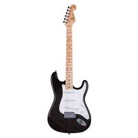 SX SST Stratocaster Elektro Gitar (Trans Black)