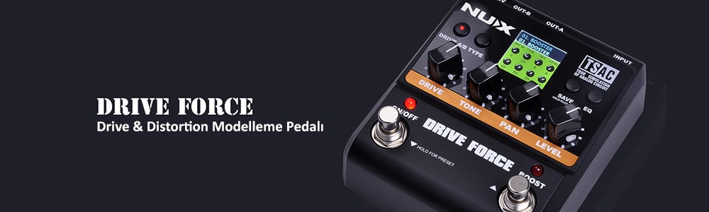 Nux Drive Force Pedal Modelleme Prosesörü