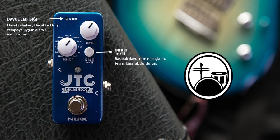 Nux JTC Drum & Loop Gitar Pedalı