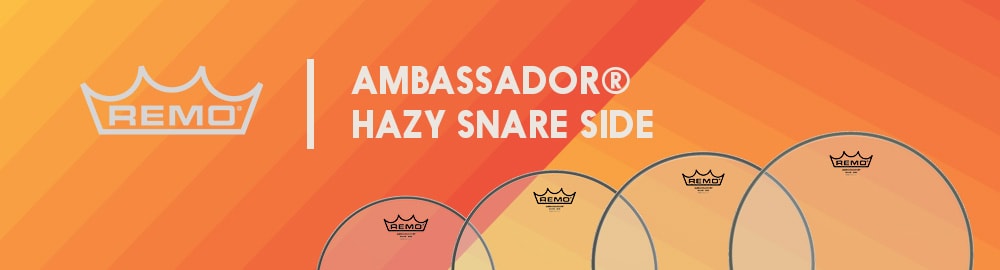 REMO AMBASSADOR® HAZY SNARE SIDE