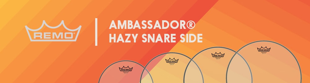 REMO AMBASSADOR® HAZY SNARE SIDE