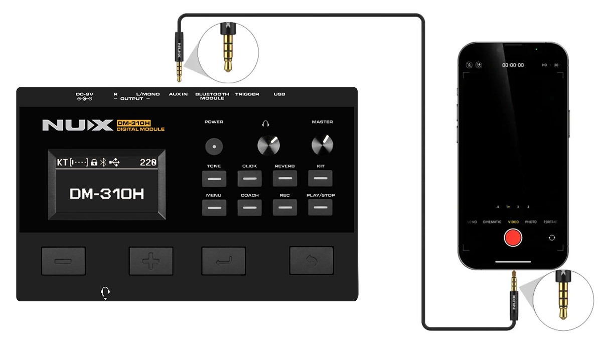NUX DM-310H Mobil Kayıt