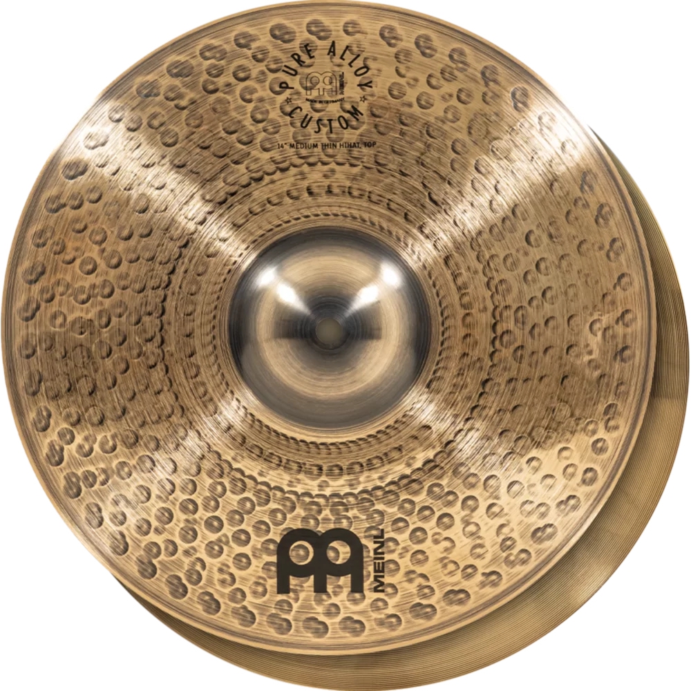 Meinl PAC14MTH 14" Pure Alloy Custom MT Meinl Hihat Zil (Çift) 1