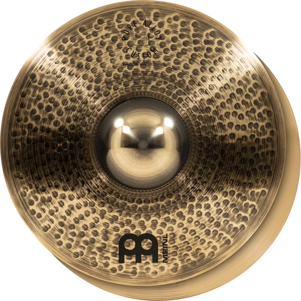 Meinl Pure Alloy Custom 15'' Medium Thin  Hi Hat Zil (Çift) 1
