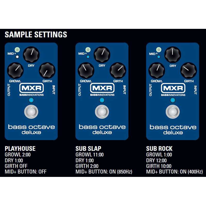 MXR M288 Bass Octave Deluxe Pedalı 3