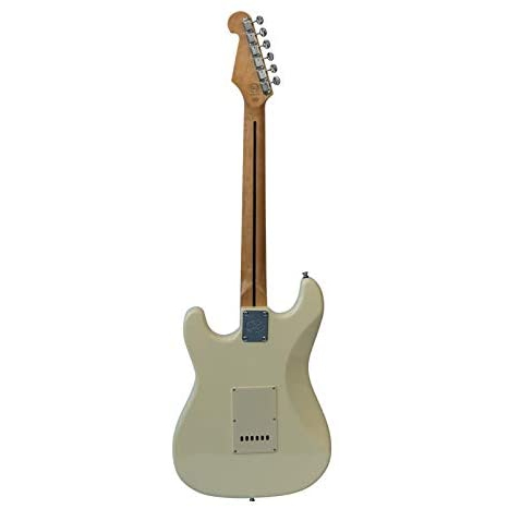SX Stratocaster Elektro Gitar (Vintage White) 2