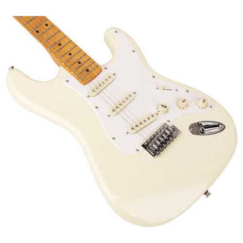 SX Stratocaster Elektro Gitar (Vintage White) 3