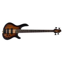 CORT C4PLUS ZBMH OTAB BAS GİTAR, 4 TELLİ, OPEN PORE TABACCO BURST, MANYE
