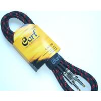 CORT CA526 BK GİTAR KABLO GÜRÜLTÜSÜZ 5M (NOISLESS), SİYAH, GOLD 