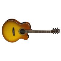 CORT CJ5X-HBS ELEKTRO AKUSTİK GİTAR JUMBO CUTAWAY, HONEY BURST, 