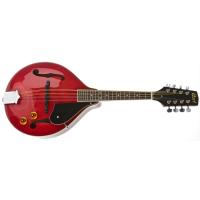 CORT CMA150ETR ELEKTRO MANDOLIN ÇANTALI, TRANS RED, LADİN KAPAK