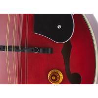 CORT CMA150ETR ELEKTRO MANDOLIN ÇANTALI, TRANS RED, LADİN KAPAK