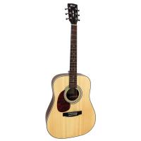 CORT EARTH70LHOP AKUSTİK GİTAR SOLAK, OPEN PORE, MASİF LADİN KAPAK,