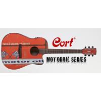 CORT MOTOR OIL 2 BKS ELEKTRO AKUSTİK GİTAR, SİYAH SATİN, Cort CE304T W/