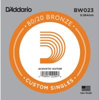 DADDARIO BW023 AKUSTİK TEK TEL, 80/20 BRONZE WOUND, 023, (SOL) 