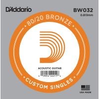 DADDARIO BW032 AKUSTİK TEK TEL, 80/20 BRONZE WOUND, 032, ( RE) 
