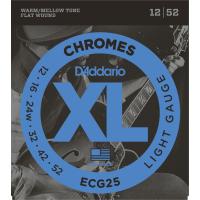 DADDARIO ECG25 ELEKTRO GİTAR TEL SETİ, CHROMES, LIGHT GAUGE (12-5