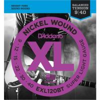 DADDARIO EXL120BT ELEKTRO GİTAR TEL SETİ, XL, 9-40, NICKEL WOUND, BA