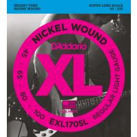 DADDARIO EXL170SL BAS GİTAR TEL SETİ , XL, 45-100, SUPER LONG SCALE,