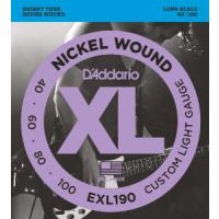 DADDARIO EXL190 BAS GİTAR TEL SETİ, XL, 40-100, LONG SCALE, NICKEL