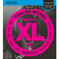 DADDARIO EXP170-5 BAS GİTAR TEL SETİ, 5 TELLİ, 45-130, COATED NICKEL
