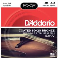 DADDARIO EXP77 MANDOLIN TEL SETİ, 11-40, EXP COATED, 80/20 BRONZE