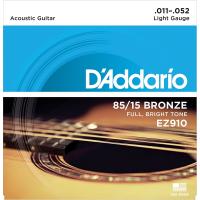 DADDARIO EZ910 AKUSTİK GİTAR TEL SETİ, 85/15 BRONZE, LIGHT GAUGE 