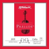 DADDARIO J1011 3/4M CELLO TEK TEL, PRELUDE, A-LA, 3/4 SCALE, MEDIUM TE