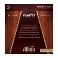 DADDARIO NB1047 AKUSTİK GİTAR TEL SETİ, NICKEL BRONZE, X-LITE, 10-
