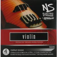 DADDARIO NS310 ELEKTRO VIOLIN TEL SETİ, NS, 4 TEL, SCALE 4/4, MED
