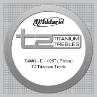 DADDARIO T4601 KLASİK GİTAR TEK TEL, T2 SERİSİ, TITANIUM TREBLES,