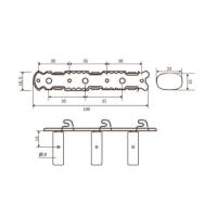 VALENCIA CMH0150CR KLASİK GİTAR KULAĞI KLASİK SET 3'LÜ SAĞ+3'LÜ SOL,