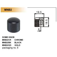 VALENCIA MNB2BK GİTAR POT. DÜĞME BAŞLIĞI (KUBBELİ) METAL, SİYAH, (