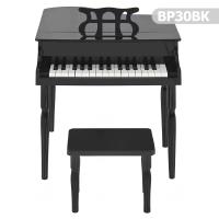Çocuk için Ahşap Piyano BP30BK nota sehpası ve tabure Hediyeli