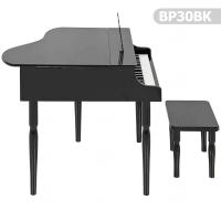 Çocuk için Ahşap Piyano BP30BK nota sehpası ve tabure Hediyeli