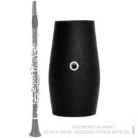 Klarnet Fıçısı Mikrofon Delikli Gül Siyah Boyalı Tombik Varil HMB1BK (Baril-Barrel)
