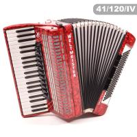 Akordeon Weltmeister Saphir 41/120/IV/11/5 Kırmızı WM-01010180