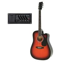 Almira F650N-SBC Sunburst Elektro Akustik Gitar