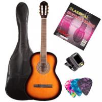 ALMİRA MG917-SB Tam Boy Yetişkin Klasik Gitar Seti