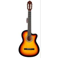 BARCELONA LC 3900 CBSB Cutaway Brown Sunburst Klasik Gitar