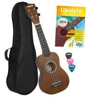 Cascha HH 3956 EN Limewood Soprano Ukulele Paketi (Kahverengi)