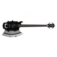 CORT GS BASS AXE2BK BAS GİTAR, SİYAH, ÇANTALI, GENE SIMMONS İMZALI, Mi