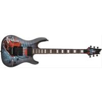 CORT KX5FRTFBK ELEKTRO GİTAR-KATANA, TF DESENLİ SİYAH, FLOYD ROSE