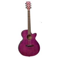 CORT SFX-ETP ELEKTRO AKUSTİK GİTAR, TRANS PEMBE, LADİN KAPAK, A
