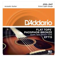 DADDARIO EFT15 AKUSTİK GİTAR TEL SETİ, FLAT TOPS, PHOSPHOR BRONZE
