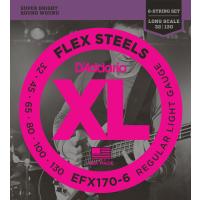 DADDARIO EFX170-6 BAS GİTAR TEL SETİ, 6 TELLİ, FLEXSTEELS, REGULAR L