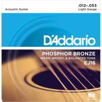 DADDARIO EJ16 AKUSTİK GİTAR TEL SETİ, PHOSPHOR-BRONZE, LIGHT GAU