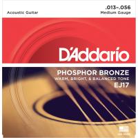 DADDARIO EJ17 AKUSTİK GİTAR TEL SETİ, PHOSPHOR-BRONZE, MEDIUM GA