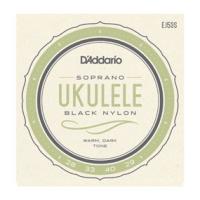 DADDARIO EJ53S UKULELE TEL SETİ, SOPRANO, BLACK NYLON, 